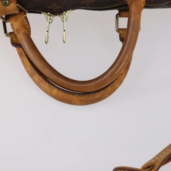 LOUIS VUITTON Monogram Keepall Bandouliere 60 Boston Bag M41412 LV Auth BA5254 - Picture 9 of 16